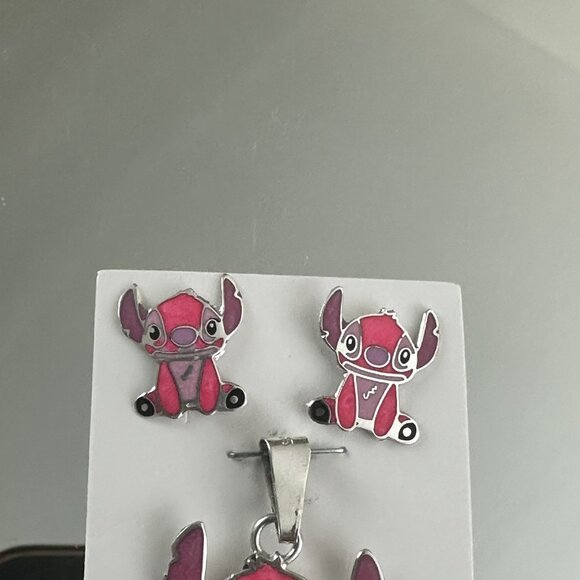 lilo and stitch set Earrings And Pendant Silver 925 - Picture 6 of 9